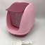 YES4PETS Portable Hooded Cat Toilet Litter Box Tray House With Scoop and Grid Tray Pink-0