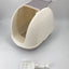 YES4PETS Portable Hooded Cat Toilet Litter Box Tray House with Scoop and Grid Tray White-3