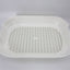 YES4PETS Portable Hooded Cat Toilet Litter Box Tray House with Scoop and Grid Tray White-4