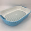 YES4PETS Large Portable Cat Toilet Litter Box Tray House with Scoop and Grid Tray Blue-3