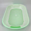 YES4PETS Large Portable Cat Toilet Litter Box Tray with Scoop and Grid Tray Green-3