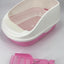 YES4PETS Large Portable Cat Toilet Litter Box Tray with Scoop and Grid Tray Pink-0