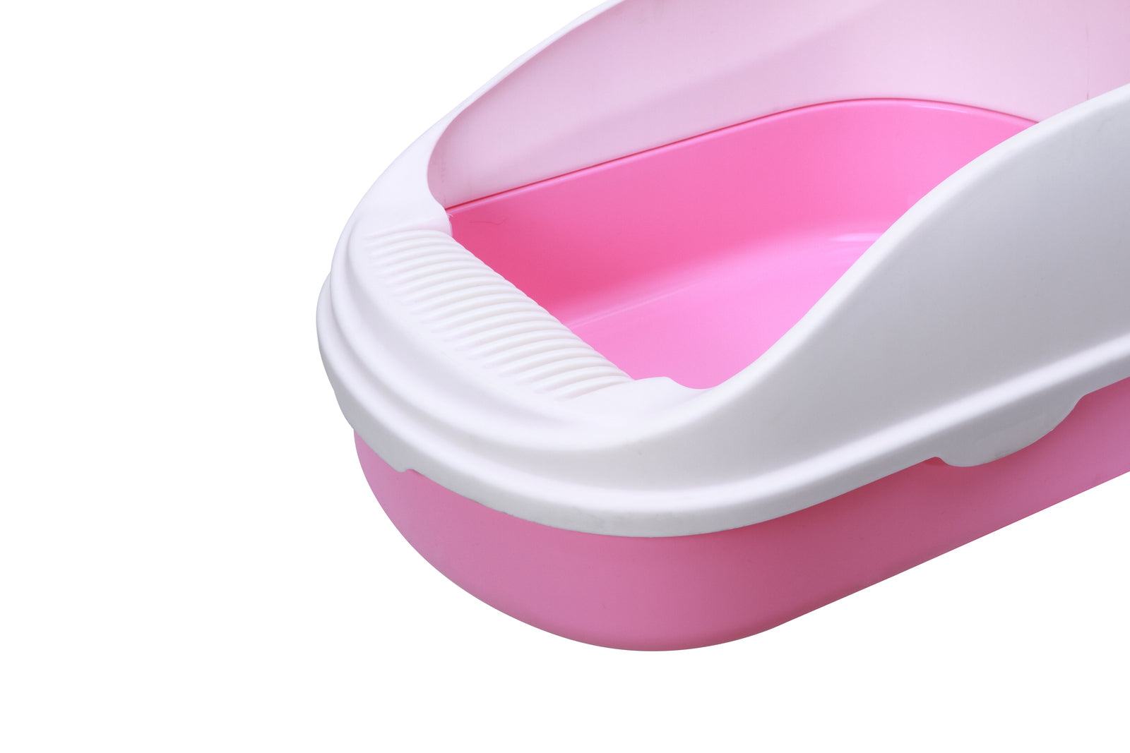 YES4PETS Large Portable Cat Toilet Litter Box Tray with Scoop and Grid Tray Pink-2