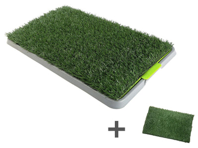 YES4PETS Indoor Dog Puppy Toilet Grass Potty Training Mat Loo Pad pad With 2 Grass-0