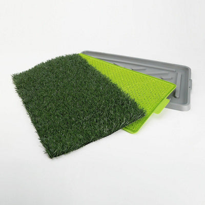 YES4PETS Indoor Dog Puppy Toilet Grass Potty Training Mat Loo Pad pad With 2 Grass-1