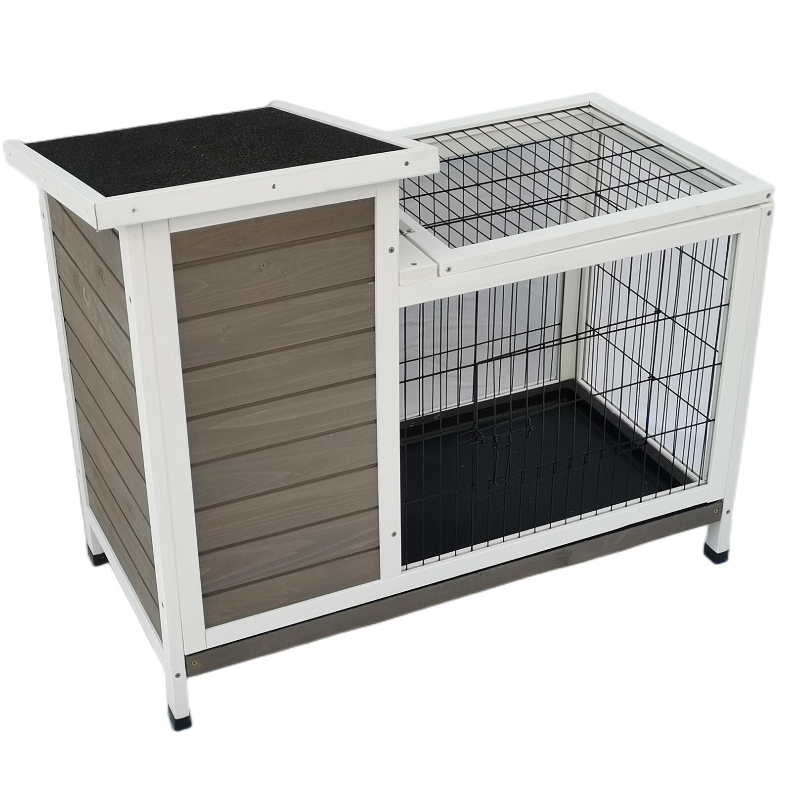 YES4PETS Rabbit Hutch Cat House Cage Guinea Pig Ferret Cage-1