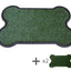 YES4PETS Dog Puppy Toilet Grass Potty Training Mat Loo Pad Bone Shape Indoor with 3 grass-0