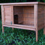 YES4PETS Single Wooden Pet Rabbit Hutch Guinea Pig Cage with Slide out Tray-0