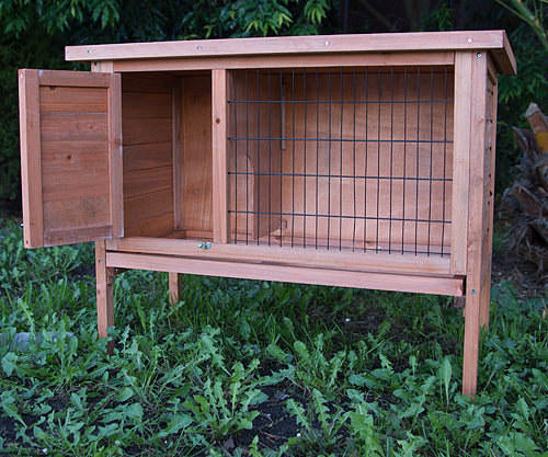 YES4PETS Single Wooden Pet Rabbit Hutch Guinea Pig Cage with Slide out Tray-3