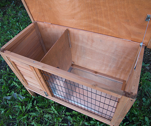 YES4PETS Single Wooden Pet Rabbit Hutch Guinea Pig Cage with Slide out Tray-4