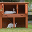 YES4PETS Double Storey Rabbit Hutch Guinea Pig Cage , Ferret cage W Pull Out Tray-3