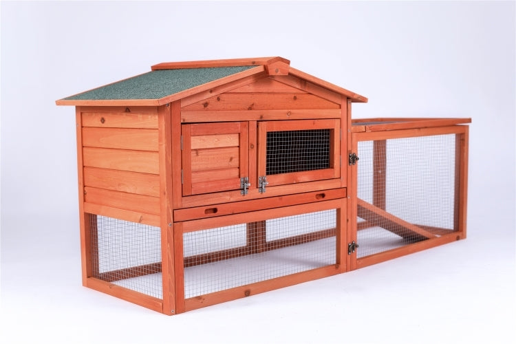 YES4PETS Rabbit Hutch Metal Run Wooden Cage Guinea Pig Cage House-0