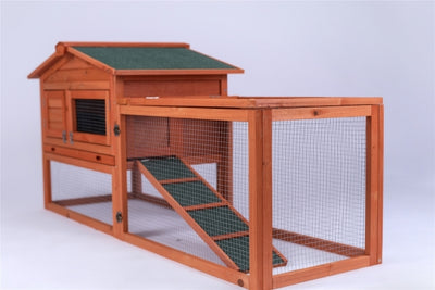 YES4PETS Rabbit Hutch Metal Run Wooden Cage Guinea Pig Cage House-1