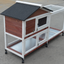 YES4PETS Double Storey Large Rabbit Hutch Guinea Pig Cage , Ferret Cage With Pull Out Tray On Wheels-4