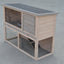 YES4PETS Double Storey Rabbit Hutch Guinea Pig Cage , Ferret cage W Pull Out Tray-0