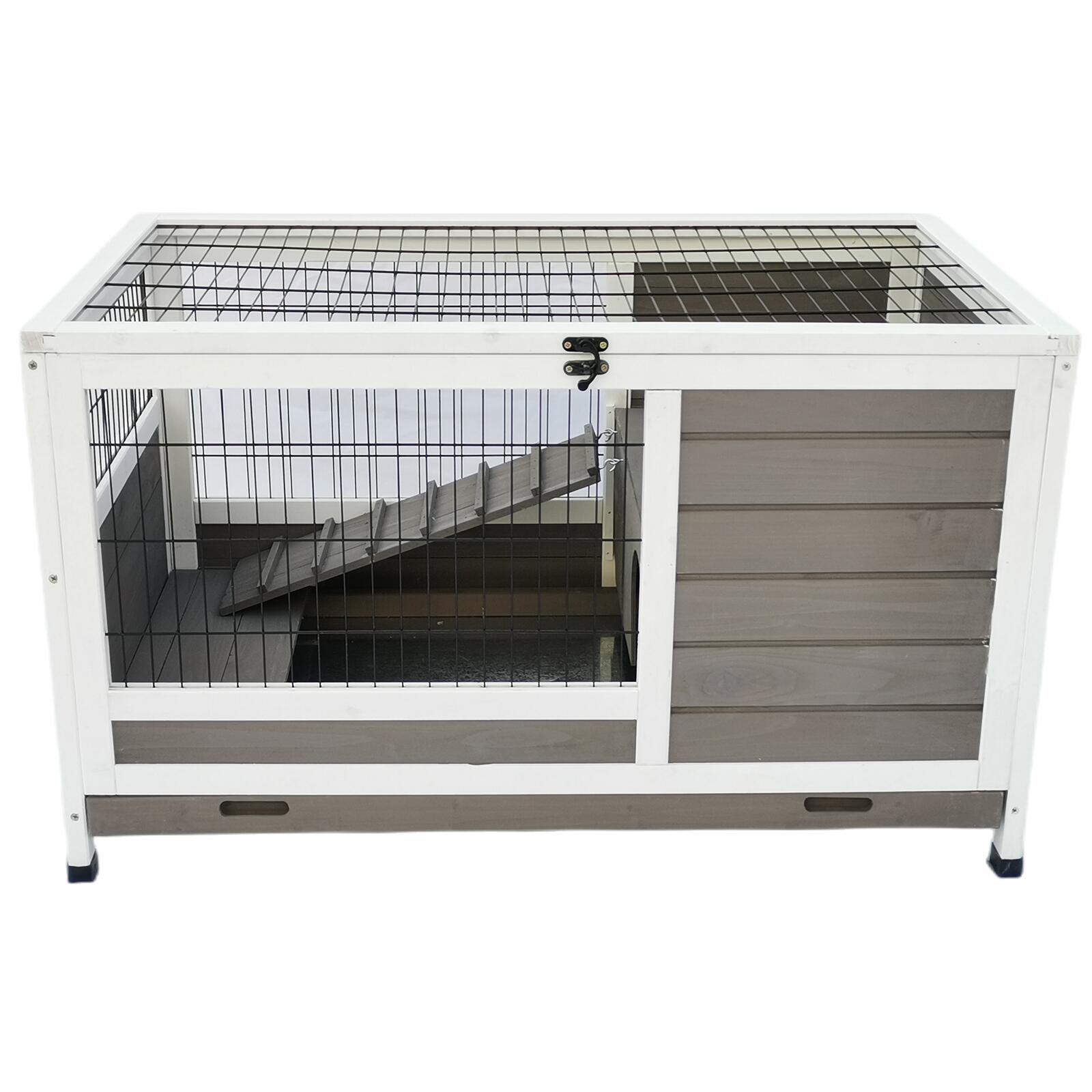 YES4PETS Rabbit Hutch Cat House Cage Guinea Pig Ferret Cage-1