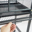 YES4PETS Large Bird Budgie Cage Parrot Aviary Carrier With Stand & Wheel-4