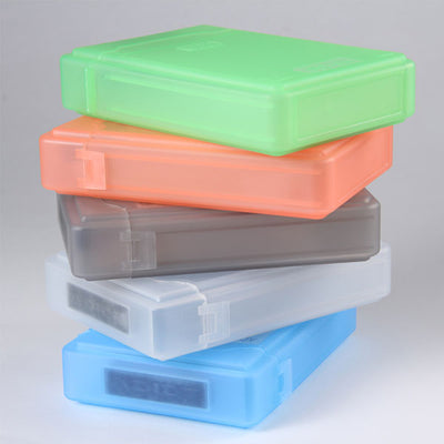 External 3.5" IDE SATA HDD Anti-Static hdd storage Box (Clear)-0