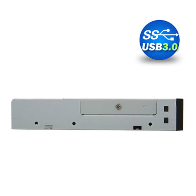 3.5" USB 3.0 All in One Internal Card Reader Full Long Metal with Front USB Black-1