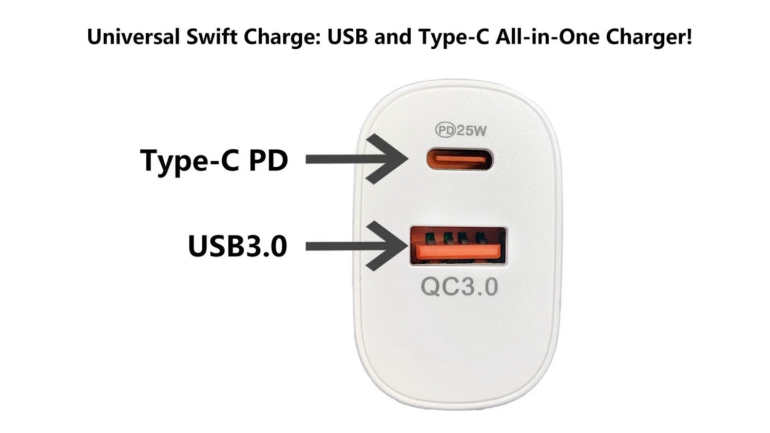 BDI 25W PD Quick Charger AU plug with USB-A and Type-C Ports-3