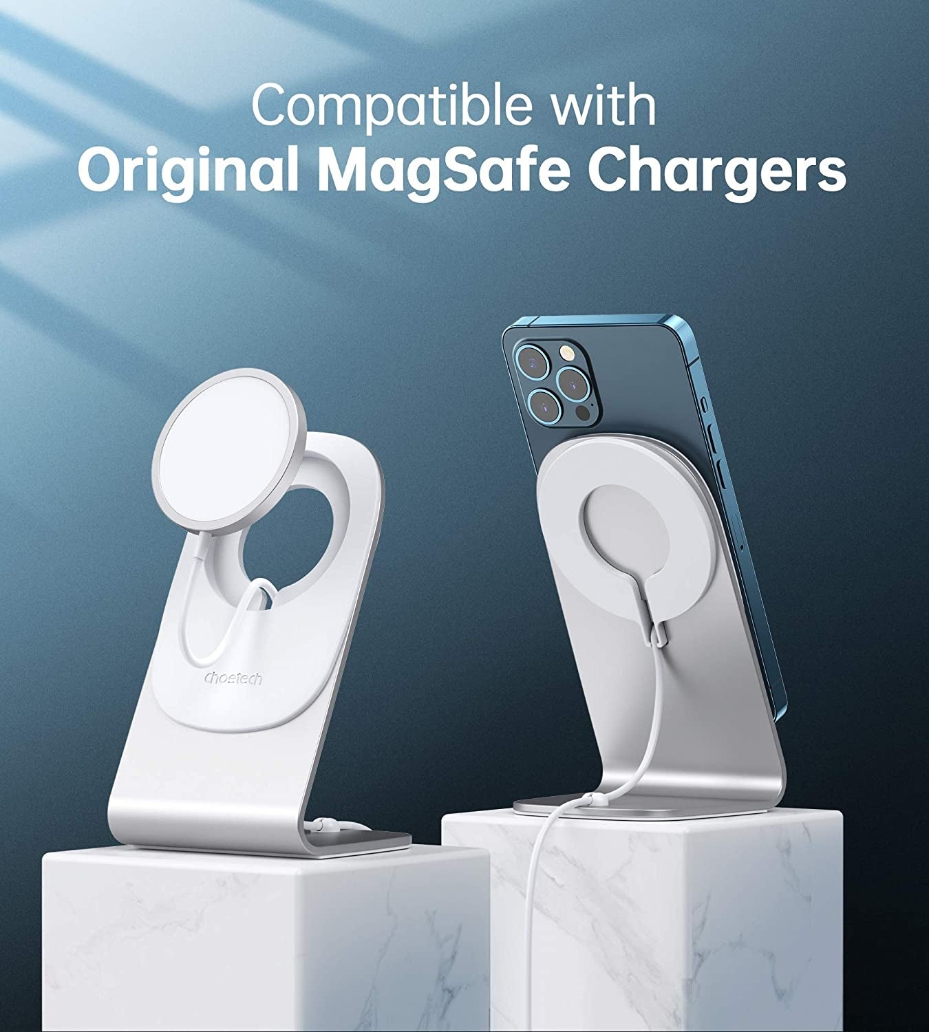 Choetech H046 Phone Stand For MagSafe Charger Aluminum (Stand Only)-3