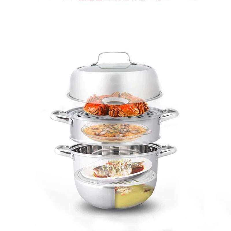 Zhang Xiao Quan 28cm 3-Tier Steamer-0