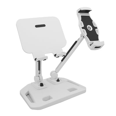 Universal and Adjustable Double Arm Stand Holder White-0