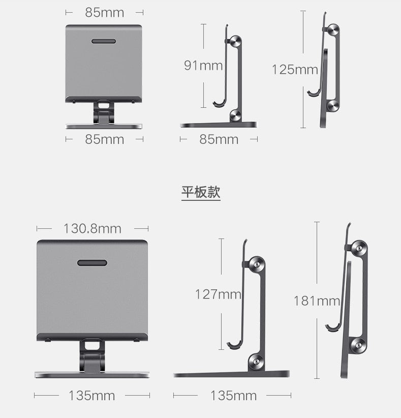 Full Motion 3 in 1 Smartphone Tablet and Notebook Holder White-2