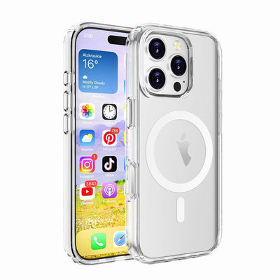 Ultimake Shockproof Transparent Magsafe Cover Case for iPhone 16-1