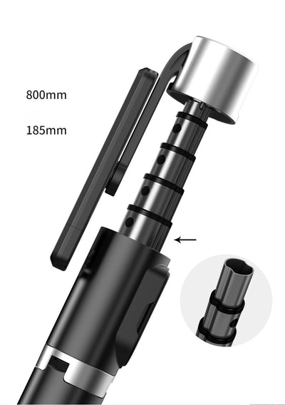 TEQ P70 Bluetooth Selfie Stick + Tripod with Remote (Aluminum)-1