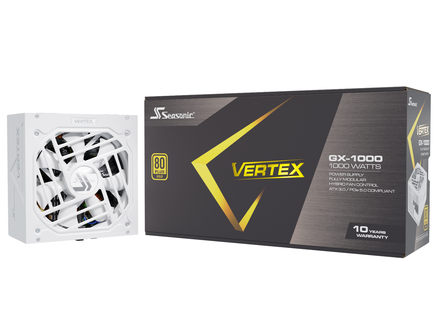 Seasonic VERTEX GX-1000 White 1000W ATX 3.0 Gold Modular PSU-8