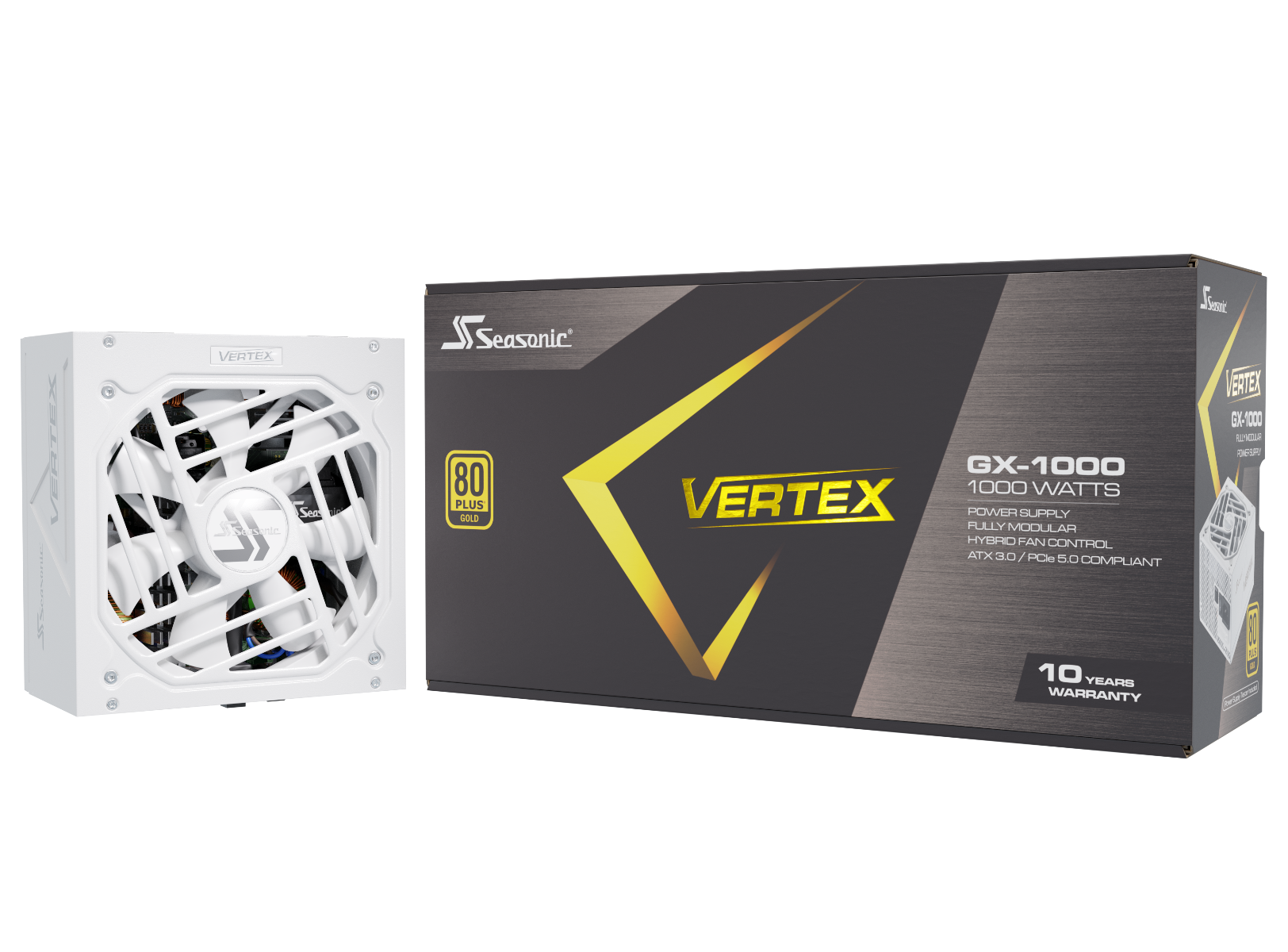 Seasonic VERTEX GX-1000 White 1000W ATX 3.0 Gold Modular PSU-8