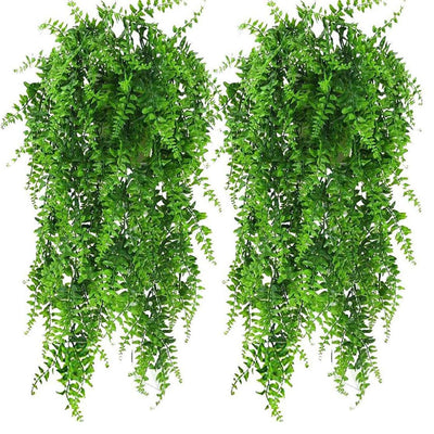 2 Pack 76cm Fake Plants Faux Artificial Eucalyptus Plants Home Garden Window Office Wedding Decoration-0