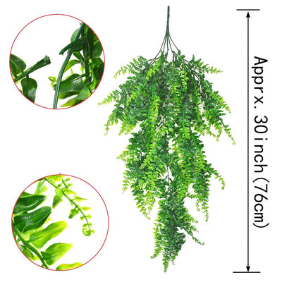 2 Pack 76cm Fake Plants Faux Artificial Eucalyptus Plants Home Garden Window Office Wedding Decoration-1