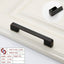 Zinc Kitchen Cabinet Handles Drawer Bar Handle Pull black+copper color hole to hole size 128mm-0