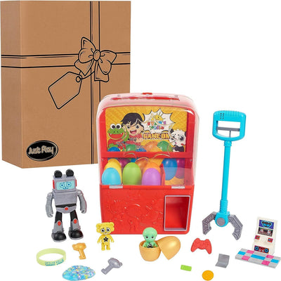 RYAN'S WORLD Mystery Claw Machine Playset and Figures, Kids Toy-0