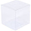 10 Pack of  12cm Square Cube Box - Large Bomboniere Exhibition Gift Product Showcase Clear Plastic Shop Display Storage Packaging Box-0