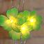 1 Set of 20 LED Green Frangipani Flower Battery String Lights Christmas Gift Home Wedding Party Decoration Outdoor Table Garland Wreath-1