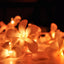 1 Set of 20 LED Orange Frangipani Flower Battery String Lights Christmas Gift Home Wedding Party Decoration Outdoor Table Garland Wreath-1