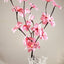 1 Set of 50cm H 20 LED Pink Frangipani Tree Branch Stem Fairy Light Wedding Event Party Function Table Vase Centrepiece Decoration Girl Bedroom-0