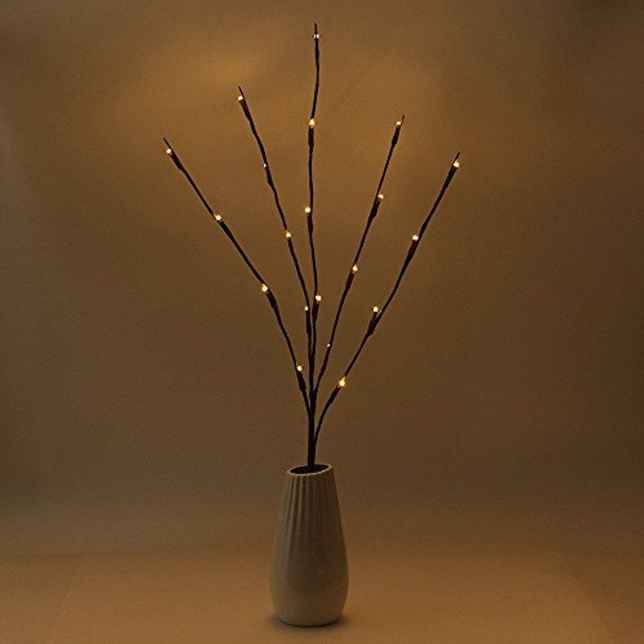 LED Light Bunch Stem - Warm White BATTERY fairy lights - 50cm high 20 bulbs/petals-4