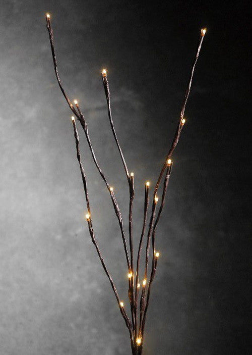 LED Light Bunch Stem - Warm White BATTERY fairy lights - 50cm high 20 bulbs/petals-5