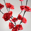 1 Set of 50cm H 20 LED Red Rose Tree Branch Stem Fairy Light Wedding Event Party Function Table Vase Centrepiece Decoration-3