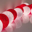 1 Set of 20 LED Red White 5cm Cotton Ball Battery String Lights Christmas Gift Home Wedding Party Bedroom Decoration Outdoor Indoor Table Centrepiece-2