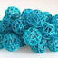 1 Set of 20 LED Turquoise 5cm Rattan Cane Ball Battery Powered String Lights Christmas Gift Home Wedding Party Bedroom Decoration Table Centrepiece-0