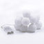 1 Set of 20 LED White 5cm Cotton Ball Battery Powered String Lights Christmas Gift Home Wedding Party Bedroom Decoration Outdoor Indoor Table Centrepiece-0