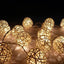 1 Set of 20 LED Cream White 5cm Rattan Cane Ball Battery Powered String Lights Christmas Gift Home Wedding Party Bedroom Decoration Table Centrepiece-2