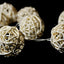 1 Set of 20 LED Cream White 5cm Rattan Cane Ball Battery Powered String Lights Christmas Gift Home Wedding Party Bedroom Decoration Table Centrepiece-3