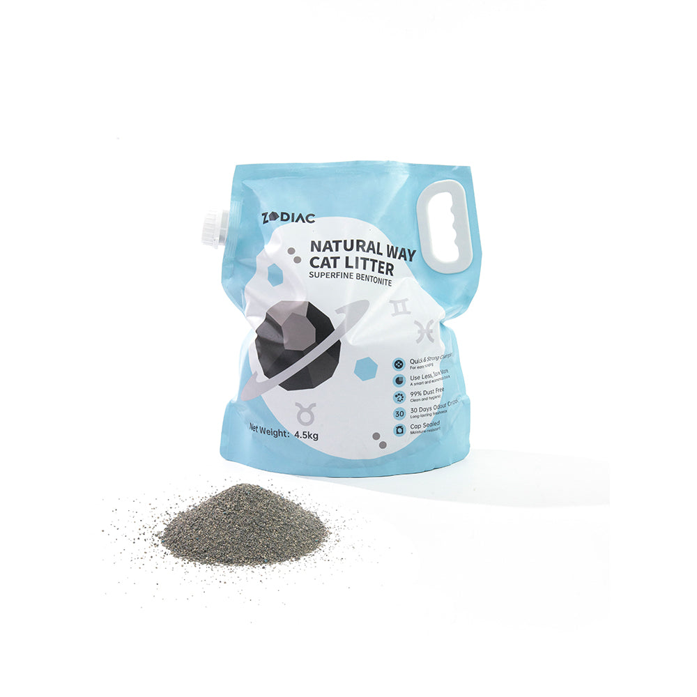 ZODIAC Natural Way Superfine Bentonite Cat Litter 4.5Kg-1