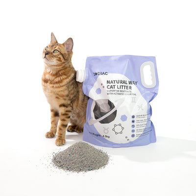 ZODIAC Natural Way Superfine Bentonite With Activated Charcoal Cat Litter 4.5Kgx4-1